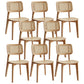 Traditional Wood Dining Chairs Open Back Dining Side Chair for Restaurant Use Natural 8 Piece Set Clearhalo 'Dining Chairs' 'Dining Tables & Seating' 'dining_chair' 'furn' 'furn_dining_chair' 'Furniture' 'furniture_dining_chair' 'Kitchen & Dining Furniture' 4942009