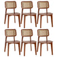Traditional Wood Dining Chairs Open Back Dining Side Chair for Restaurant Use Walnut 6 Piece Set Clearhalo 'Dining Chairs' 'Dining Tables & Seating' 'dining_chair' 'furn' 'furn_dining_chair' 'Furniture' 'furniture_dining_chair' 'Kitchen & Dining Furniture' 4942014