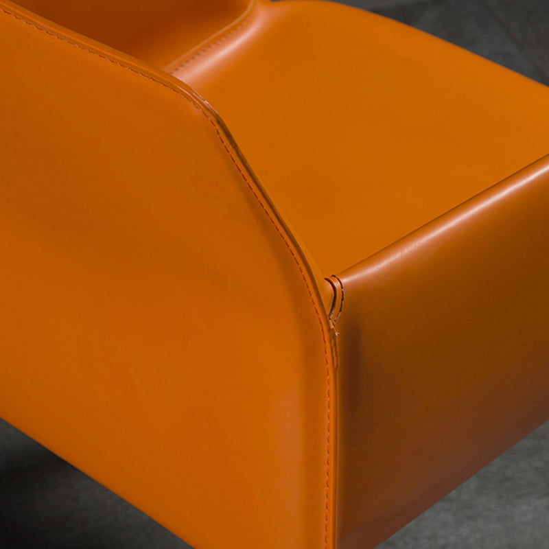 Contemporary Leather Dining Chair Metal Dining Arm Chair for Restaurant Use Clearhalo 'Dining Chairs' 'Dining Tables & Seating' 'dining_chair' 'furn' 'furn_dining_chair' 'Furniture' 'furniture_dining_chair' 'Kitchen & Dining Furniture' 4942054