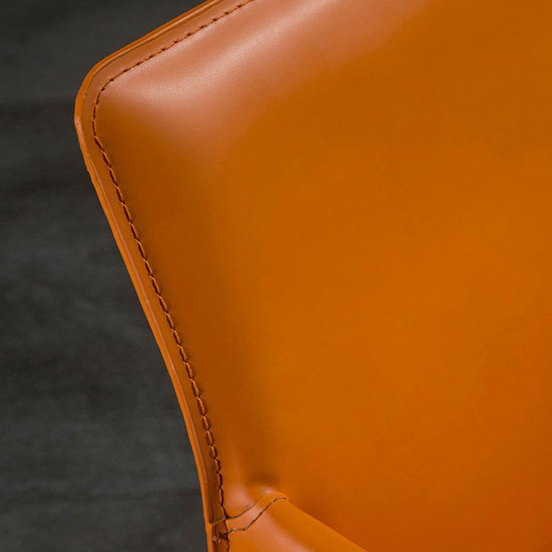 Contemporary Leather Dining Chair Metal Dining Arm Chair for Restaurant Use Clearhalo 'Dining Chairs' 'Dining Tables & Seating' 'dining_chair' 'furn' 'furn_dining_chair' 'Furniture' 'furniture_dining_chair' 'Kitchen & Dining Furniture' 4942056