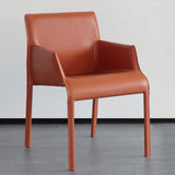 Contemporary Leather Dining Chair Metal Dining Arm Chair for Restaurant Use Clearhalo 'Dining Chairs' 'Dining Tables & Seating' 'dining_chair' 'furn' 'furn_dining_chair' 'Furniture' 'furniture_dining_chair' 'Kitchen & Dining Furniture' 4942065