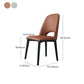 Contemporary Leather Dining Chairs Armless Open Back Chairs with Wood Legs Clearhalo 'Dining Chairs' 'Dining Tables & Seating' 'dining_chair' 'furn' 'furn_dining_chair' 'Furniture' 'furniture_dining_chair' 'Kitchen & Dining Furniture' 4942092