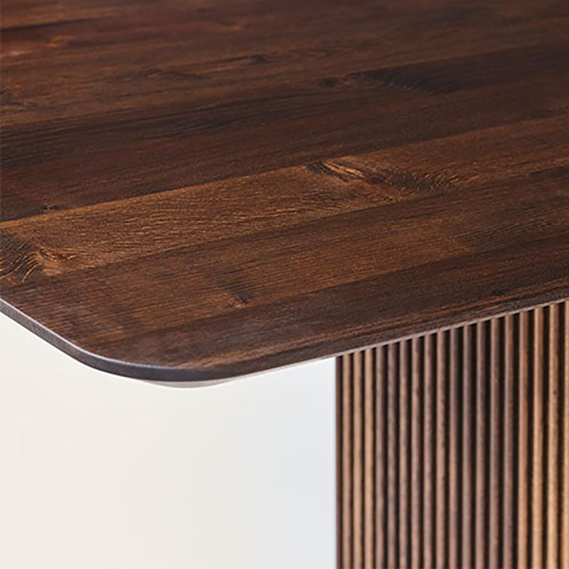 Solid Wood Modern Dining Table Rectangle Kitchen Furniture with Double Pedestal Base Clearhalo 'Dining Tables & Seating' 'Dining Tables' 'dining_table' 'furn' 'furn_dining_table' 'Furniture' 'furniture_dining_table' 'Kitchen & Dining Furniture' 'kitchen' 'kitchen_dining_table' 4942128