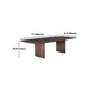 Solid Wood Modern Dining Table Rectangle Kitchen Furniture with Double Pedestal Base Clearhalo 'Dining Tables & Seating' 'Dining Tables' 'dining_table' 'furn' 'furn_dining_table' 'Furniture' 'furniture_dining_table' 'Kitchen & Dining Furniture' 'kitchen' 'kitchen_dining_table' 4942134