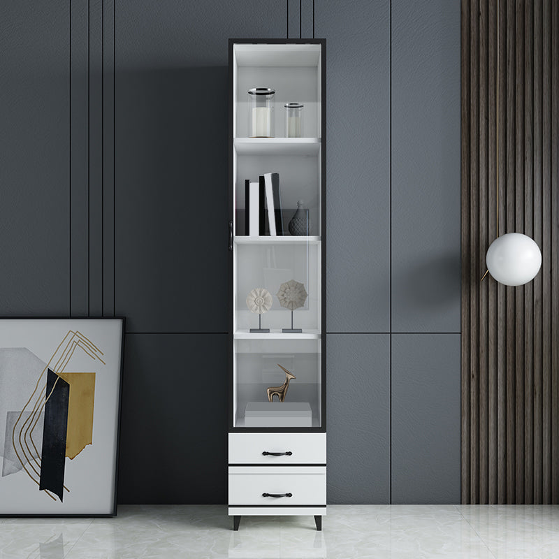 82.68"H Bookcase Contemporary Style Bookshelf With Doors for Office Home Clearhalo 'Bookcases' 'furn' 'furn_bookcases' 'Furniture' 'furniture_bookcases' 'Office Furniture' 4945591