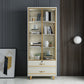 82.68"H Bookcase Contemporary Style Bookshelf With Doors for Office Home Clearhalo 'Bookcases' 'furn' 'furn_bookcases' 'Furniture' 'furniture_bookcases' 'Office Furniture' 4945598