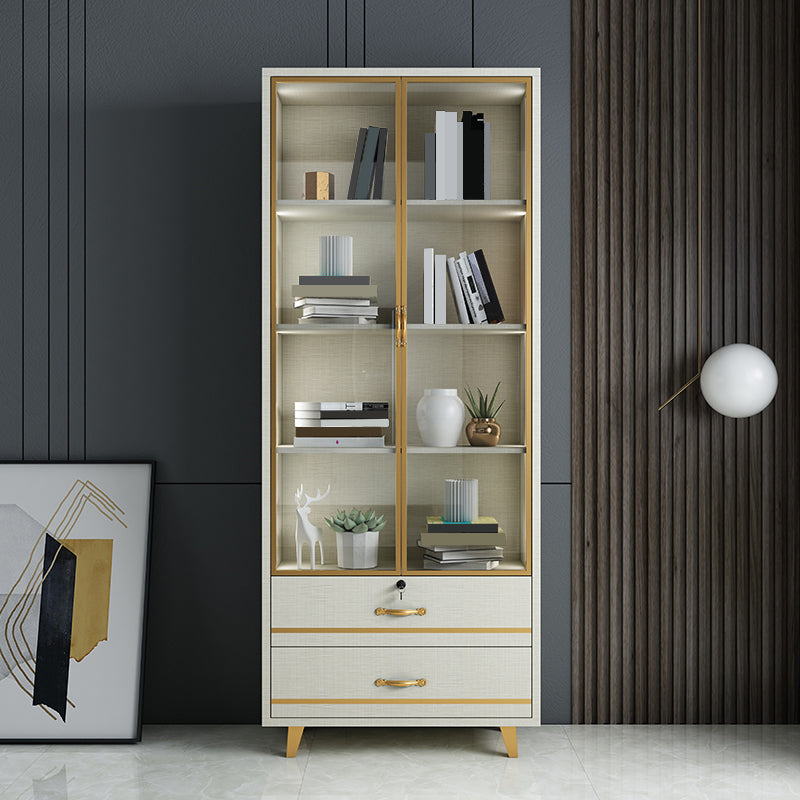 82.68"H Bookcase Contemporary Style Bookshelf With Doors for Office Home Clearhalo 'Bookcases' 'furn' 'furn_bookcases' 'Furniture' 'furniture_bookcases' 'Office Furniture' 4945598