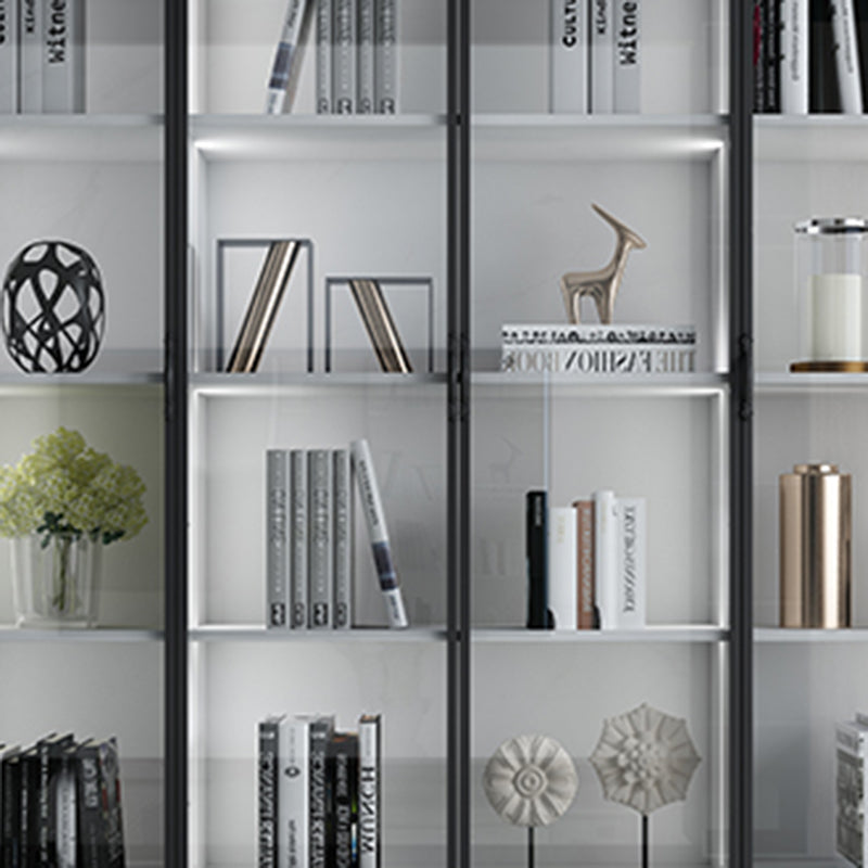 82.68"H Bookcase Contemporary Style Bookshelf With Doors for Office Home Clearhalo 'Bookcases' 'furn' 'furn_bookcases' 'Furniture' 'furniture_bookcases' 'Office Furniture' 4945601