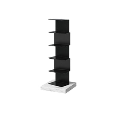 Modern Style Vertical Bookshelf Closed Back Metal Bookcase for Home 13.8"L x 13.8"W x 35"H Clearhalo 'Bookcases' 'furn' 'furn_bookcases' 'Furniture' 'furniture_bookcases' 'Office Furniture' 4945609