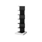 Modern Style Vertical Bookshelf Closed Back Metal Bookcase for Home 13.8"L x 13.8"W x 41.7"H Clearhalo 'Bookcases' 'furn' 'furn_bookcases' 'Furniture' 'furniture_bookcases' 'Office Furniture' 4945610