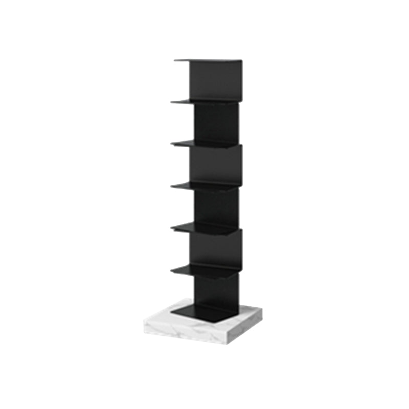 Modern Style Vertical Bookshelf Closed Back Metal Bookcase for Home 13.8"L x 13.8"W x 41.7"H Clearhalo 'Bookcases' 'furn' 'furn_bookcases' 'Furniture' 'furniture_bookcases' 'Office Furniture' 4945610