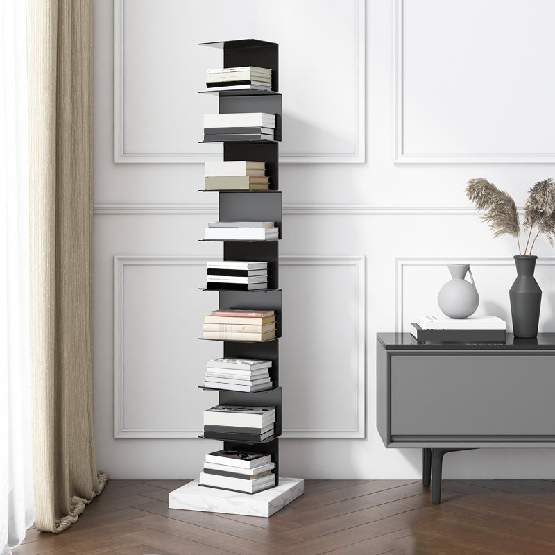 Modern Style Vertical Bookshelf Closed Back Metal Bookcase for Home Clearhalo 'Bookcases' 'furn' 'furn_bookcases' 'Furniture' 'furniture_bookcases' 'Office Furniture' 4945613