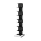 Modern Style Vertical Bookshelf Closed Back Metal Bookcase for Home 13.8"L x 13.8"W x 55.5"H Clearhalo 'Bookcases' 'furn' 'furn_bookcases' 'Furniture' 'furniture_bookcases' 'Office Furniture' 4945614