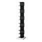 Modern Style Vertical Bookshelf Closed Back Metal Bookcase for Home 13.8"L x 13.8"W x 68.9"H Clearhalo 'Bookcases' 'furn' 'furn_bookcases' 'Furniture' 'furniture_bookcases' 'Office Furniture' 4945618