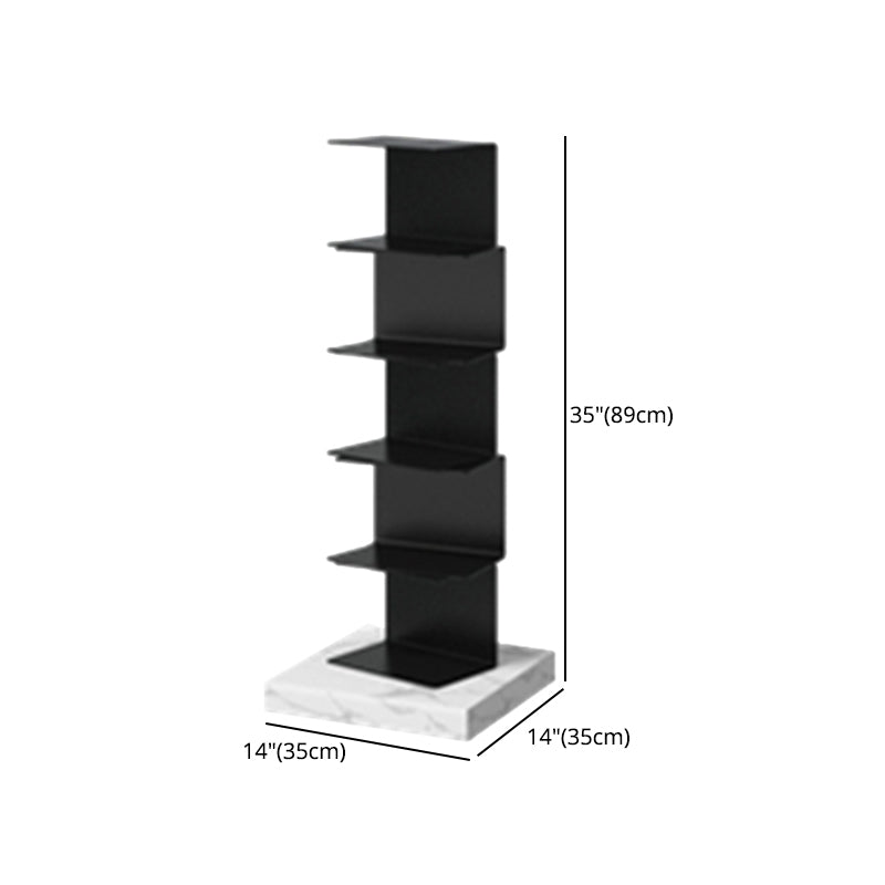 Modern Style Vertical Bookshelf Closed Back Metal Bookcase for Home Clearhalo 'Bookcases' 'furn' 'furn_bookcases' 'Furniture' 'furniture_bookcases' 'Office Furniture' 4945619