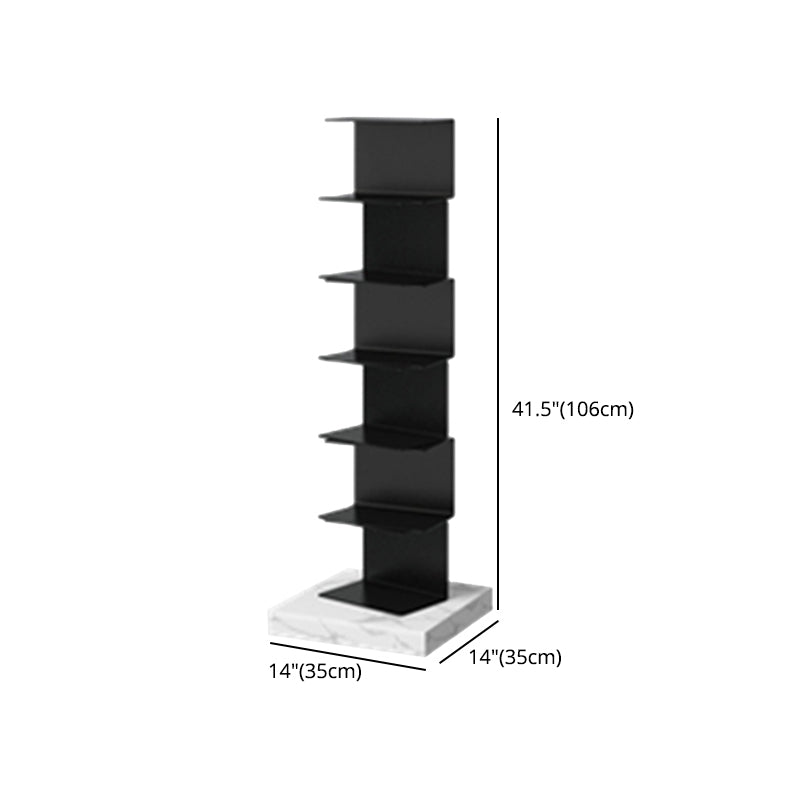 Modern Style Vertical Bookshelf Closed Back Metal Bookcase for Home Clearhalo 'Bookcases' 'furn' 'furn_bookcases' 'Furniture' 'furniture_bookcases' 'Office Furniture' 4945620