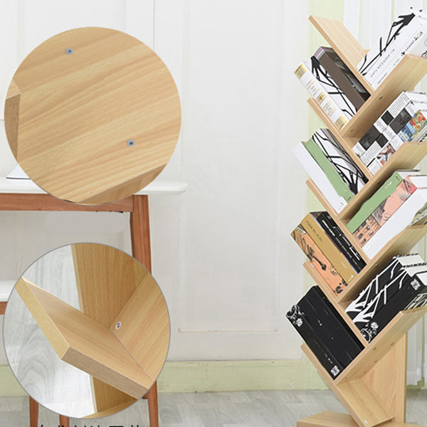 Contemporary Wood Bookcase Closed Back Bookshelf for Home Office Clearhalo 'Bookcases' 'Furniture' 'furniture_bookcases' 'Office Furniture' 4945673