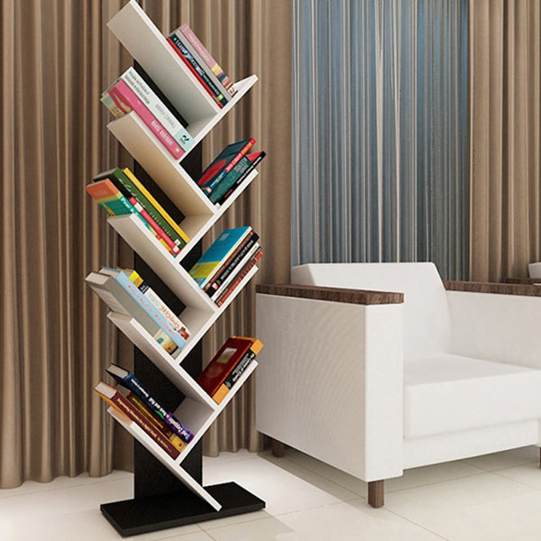 Contemporary Wood Bookcase Closed Back Bookshelf for Home Office Clearhalo 'Bookcases' 'Furniture' 'furniture_bookcases' 'Office Furniture' 4945676