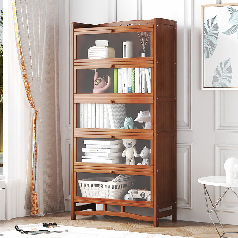 Standard Shelf Bookcase with Doors Modern Bookshelf for Home Office Clearhalo 'Bookcases' 'Furniture' 'furniture_bookcases' 'Office Furniture' 4945681