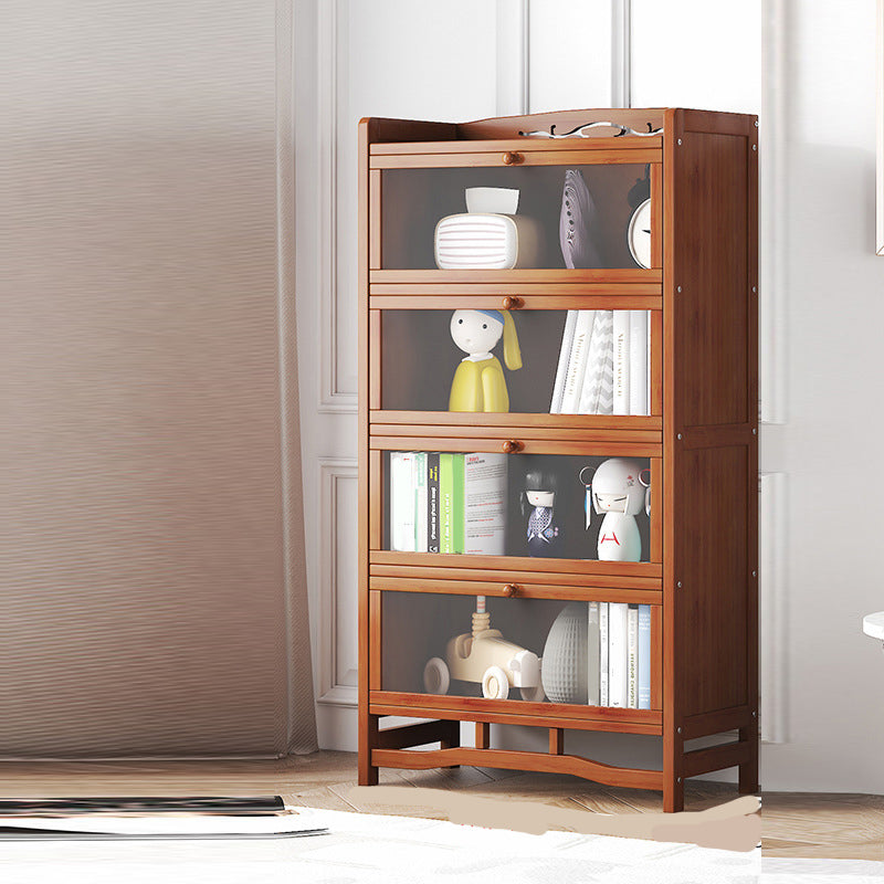 Standard Shelf Bookcase with Doors Modern Bookshelf for Home Office Clearhalo 'Bookcases' 'Furniture' 'furniture_bookcases' 'Office Furniture' 4945683