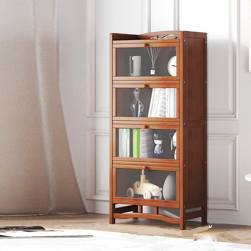 Standard Shelf Bookcase with Doors Modern Bookshelf for Home Office Clearhalo 'Bookcases' 'Furniture' 'furniture_bookcases' 'Office Furniture' 4945687