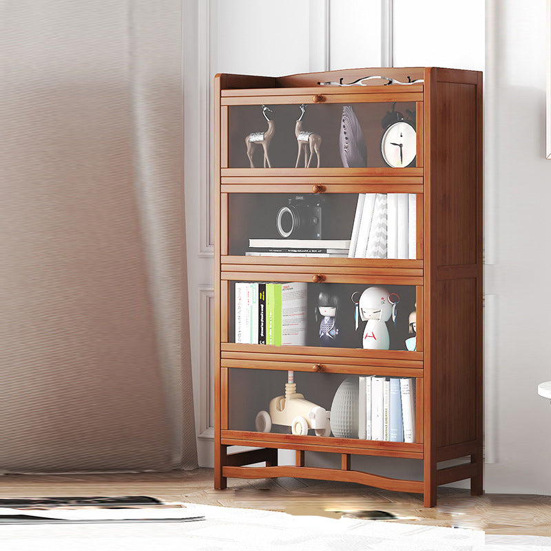 Standard Shelf Bookcase with Doors Modern Bookshelf for Home Office Clearhalo 'Bookcases' 'Furniture' 'furniture_bookcases' 'Office Furniture' 4945688