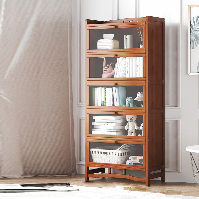 Standard Shelf Bookcase with Doors Modern Bookshelf for Home Office Clearhalo 'Bookcases' 'Furniture' 'furniture_bookcases' 'Office Furniture' 4945691