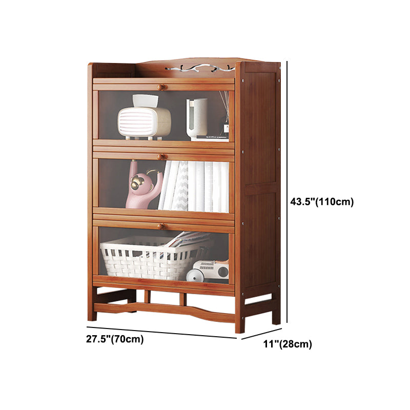 Standard Shelf Bookcase with Doors Modern Bookshelf for Home Office Clearhalo 'Bookcases' 'Furniture' 'furniture_bookcases' 'Office Furniture' 4945702