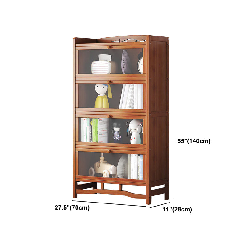 Standard Shelf Bookcase with Doors Modern Bookshelf for Home Office Clearhalo 'Bookcases' 'Furniture' 'furniture_bookcases' 'Office Furniture' 4945704