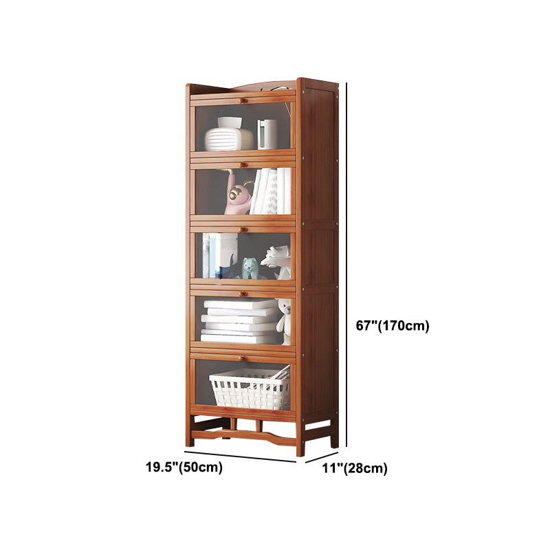 Standard Shelf Bookcase with Doors Modern Bookshelf for Home Office Clearhalo 'Bookcases' 'Furniture' 'furniture_bookcases' 'Office Furniture' 4945706
