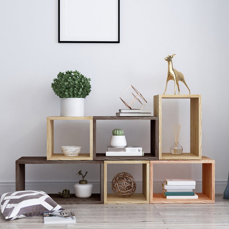 Contemporary Solid Wood Bookcase Open Back Bookshelf for Home Clearhalo 'Bookcases' 'Furniture' 'furniture_bookcases' 'Office Furniture' 4945712