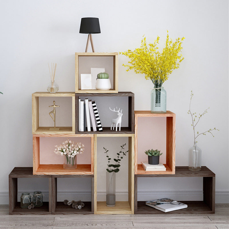 Contemporary Solid Wood Bookcase Open Back Bookshelf for Home Clearhalo 'Bookcases' 'Furniture' 'furniture_bookcases' 'Office Furniture' 4945716