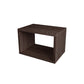 Contemporary Solid Wood Bookcase Open Back Bookshelf for Home Brown-Black 17.7"L x 11.8"W x 11.8"H Clearhalo 'Bookcases' 'Furniture' 'furniture_bookcases' 'Office Furniture' 4945718