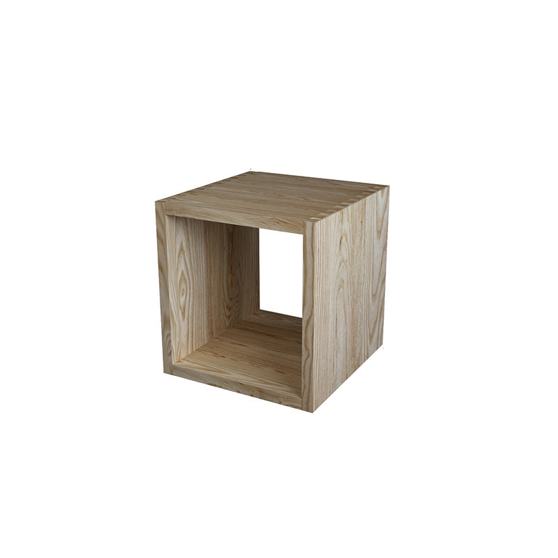 Contemporary Solid Wood Bookcase Open Back Bookshelf for Home Natural 12"H x 12"L x 12"W Clearhalo 'Bookcases' 'Furniture' 'furniture_bookcases' 'Office Furniture' 4945719