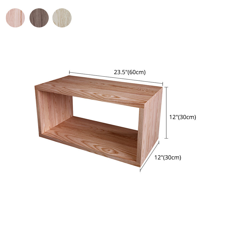 Contemporary Solid Wood Bookcase Open Back Bookshelf for Home Clearhalo 'Bookcases' 'Furniture' 'furniture_bookcases' 'Office Furniture' 4945730