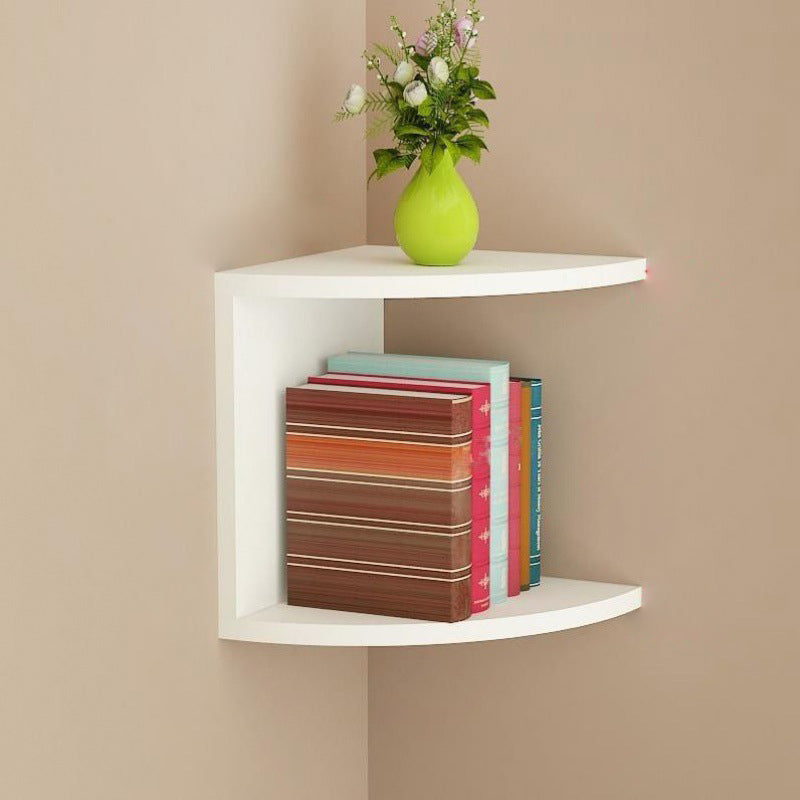 Contemporary Wall Mounted Bookcase Engineered Wood Bookshelf White 10.2"L x 10.2"W x 9.4"H Clearhalo 'Bookcases' 'Furniture' 'furniture_bookcases' 'Office Furniture' 4945732