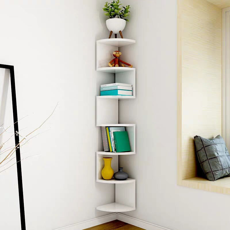 Contemporary Wall Mounted Bookcase Engineered Wood Bookshelf Clearhalo 'Bookcases' 'Furniture' 'furniture_bookcases' 'Office Furniture' 4945734