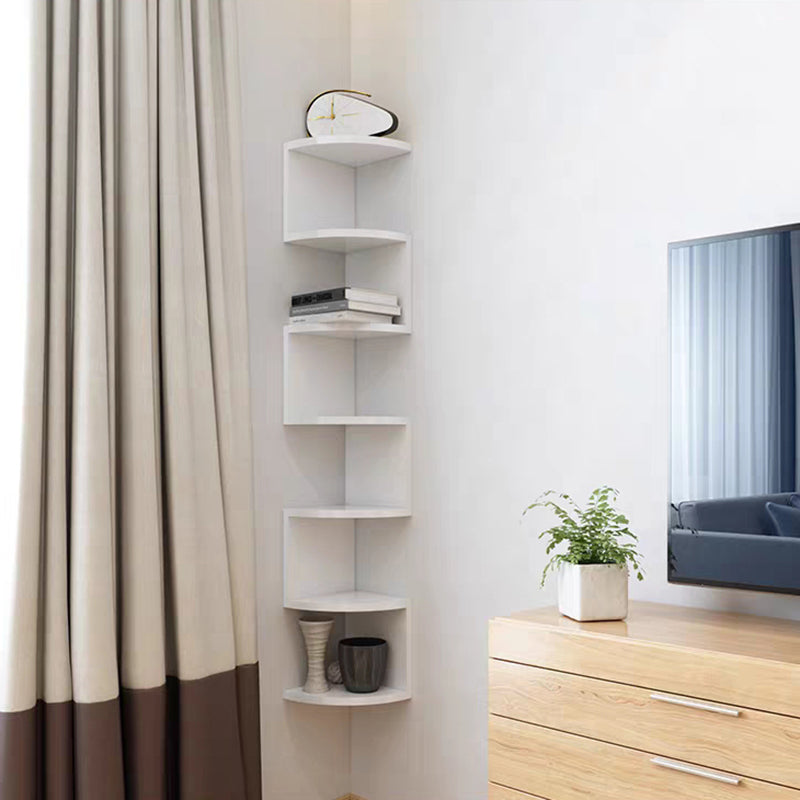 Contemporary Wall Mounted Bookcase Engineered Wood Bookshelf Clearhalo 'Bookcases' 'Furniture' 'furniture_bookcases' 'Office Furniture' 4945735