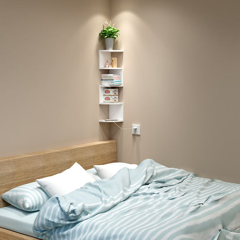 Contemporary Wall Mounted Bookcase Engineered Wood Bookshelf Clearhalo 'Bookcases' 'Furniture' 'furniture_bookcases' 'Office Furniture' 4945745