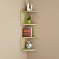 Contemporary Wall Mounted Bookcase Engineered Wood Bookshelf Natural 10.2"L x 10.2"W x 30.7"H Clearhalo 'Bookcases' 'Furniture' 'furniture_bookcases' 'Office Furniture' 4945746