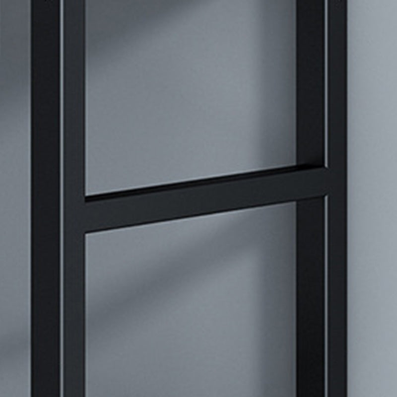 3/4/5-Shelf Iron Etagere Bookshelf Black and White Vertical Bookcase for Living Room Clearhalo 'Bookcases' 'furn' 'furn_bookcases' 'Furniture' 'furniture_bookcases' 'Office Furniture' 4945821