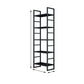 3/4/5-Shelf Iron Etagere Bookshelf Black and White Vertical Bookcase for Living Room Clearhalo 'Bookcases' 'furn' 'furn_bookcases' 'Furniture' 'furniture_bookcases' 'Office Furniture' 4945824