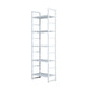 3/4/5-Shelf Iron Etagere Bookshelf Black and White Vertical Bookcase for Living Room 23.6"L x 11.8"W x 70.9"H White Clearhalo 'Bookcases' 'furn' 'furn_bookcases' 'Furniture' 'furniture_bookcases' 'Office Furniture' 4945838
