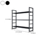 3/4/5-Shelf Iron Etagere Bookshelf Black and White Vertical Bookcase for Living Room Clearhalo 'Bookcases' 'furn' 'furn_bookcases' 'Furniture' 'furniture_bookcases' 'Office Furniture' 4945848