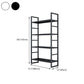 3/4/5-Shelf Iron Etagere Bookshelf Black and White Vertical Bookcase for Living Room Clearhalo 'Bookcases' 'furn' 'furn_bookcases' 'Furniture' 'furniture_bookcases' 'Office Furniture' 4945850