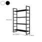 3/4/5-Shelf Iron Etagere Bookshelf Black and White Vertical Bookcase for Living Room Clearhalo 'Bookcases' 'furn' 'furn_bookcases' 'Furniture' 'furniture_bookcases' 'Office Furniture' 4945851