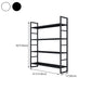 3/4/5-Shelf Iron Etagere Bookshelf Black and White Vertical Bookcase for Living Room Clearhalo 'Bookcases' 'furn' 'furn_bookcases' 'Furniture' 'furniture_bookcases' 'Office Furniture' 4945852