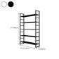 3/4/5-Shelf Iron Etagere Bookshelf Black and White Vertical Bookcase for Living Room Clearhalo 'Bookcases' 'furn' 'furn_bookcases' 'Furniture' 'furniture_bookcases' 'Office Furniture' 4945856