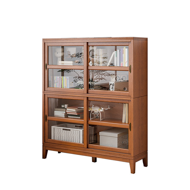 Modern & Contemporary Bookshelf Open Bookcase for Home Office 47.2"L x 13.6"W x 55.5"H Brown Clearhalo 'Bookcases' 'furn' 'furn_bookcases' 'Furniture' 'furniture_bookcases' 'Office Furniture' 4945863