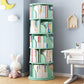 Wood Geometric Bookcase Contemporary Closed Back Book Shelf for Home Office 15.7"L x 15.7"W x 63"H Green Clearhalo 'Bookcases' 'furn' 'furn_bookcases' 'Furniture' 'furniture_bookcases' 'Office Furniture' 4945897
